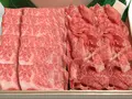 わりした付き 松阪牛肩ロースと切り落としの食べ比べセット(特選松阪牛専門店 やまと)