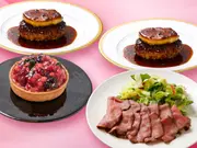 バレンタイン・ロッシーニ風ハンバーグとローストビーフセット(俺のEC)