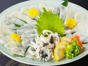 長崎県産とらふぐの刺身 2皿セット(2〜3人前×2皿)(割烹宇恵喜【大喜】)