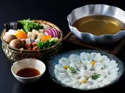 【夏季限定】料亭の鱧と旬菜の出汁しゃぶ(下鴨茶寮)