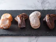 チョコレートサンド3個(バニラ・四日市抹茶・ビター各1個)、焼菓子4種(フィナンシェ2種・マドレーヌ・ダックワーズ各1個)(Chocolaterie4(ショコラトリーフォー))