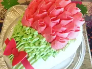 バラの花束3D立体型ケーキ(5号)(スイーツショップボストン)