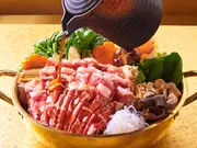 ラムすきセット(銀座ラムしゃぶ金の目)