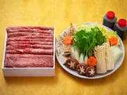 「綿肉」松阪牛すき焼きセット A5 特選霜降り(ウデ・ミスジ)3人前(しゃぶしゃぶ日本料理たちばな)