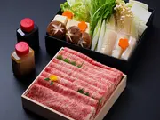 「綿肉」鹿児島黒牛 しゃぶしゃぶセット A5(ロース)3人前(しゃぶしゃぶ日本料理たちばな)