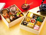 生おせち 二段重 木製重箱入 2~3人前 全27品(しゃぶしゃぶ日本料理たちばな)