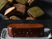 チョコレートサンド(真珠の塩キャラメル3個・バニラ・四日市抹茶・ビター各2個入)+ガトーショコラ(1本)セット(Chocolaterie4(ショコラトリーフォー))