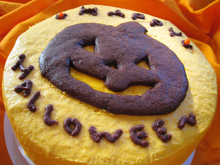 ハロウィンケーキ（かぼちゃのシフォンケーキ）_0