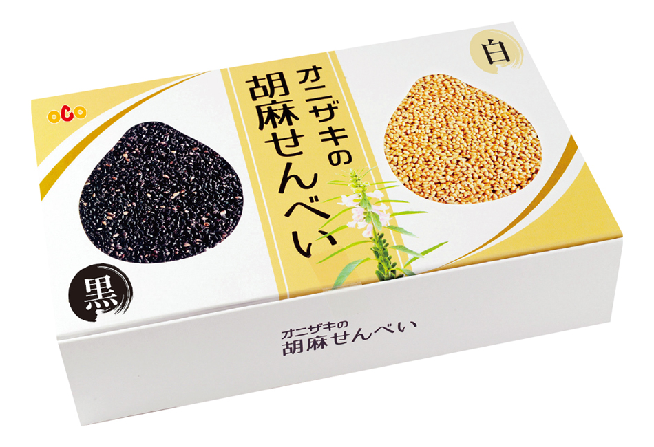 オニザキの胡麻せんべい 16枚入り
