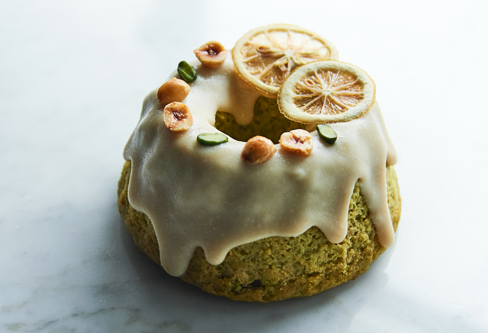 ピスタチオとレモンのクグロフ