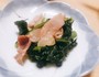 【ロースハム】小松菜とハムのバター炒め