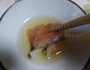 鮭、牡丹海老には煎り酒で旨味アップ