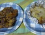 左がフライパン焼き　右がホイル焼きです　どちらも甲乙つけがたいですが　どちらもギュッと詰まった濃厚なお肉の味わいが絶品です