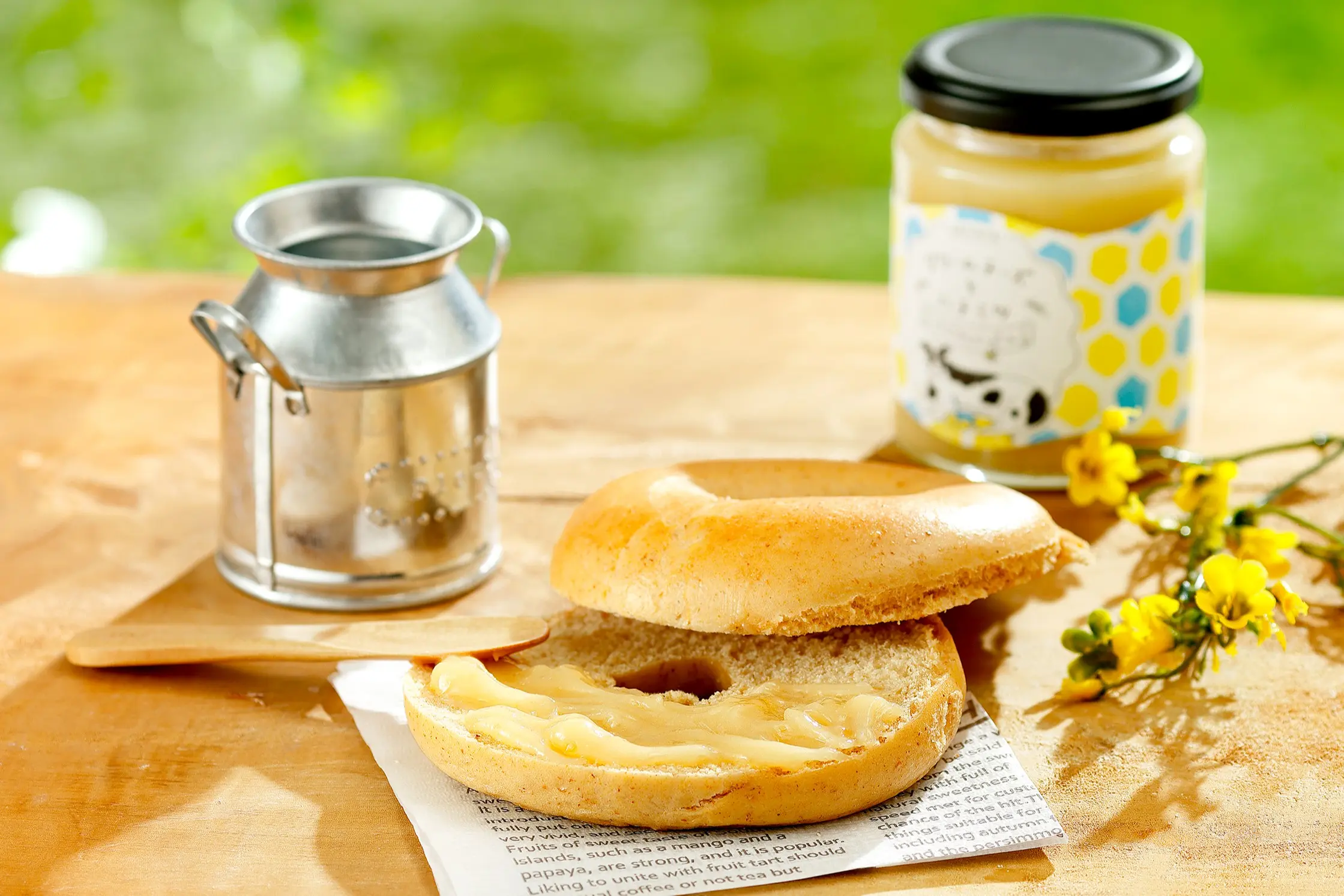 クリームチーズとはちみつ　ときどきレモンピール_1