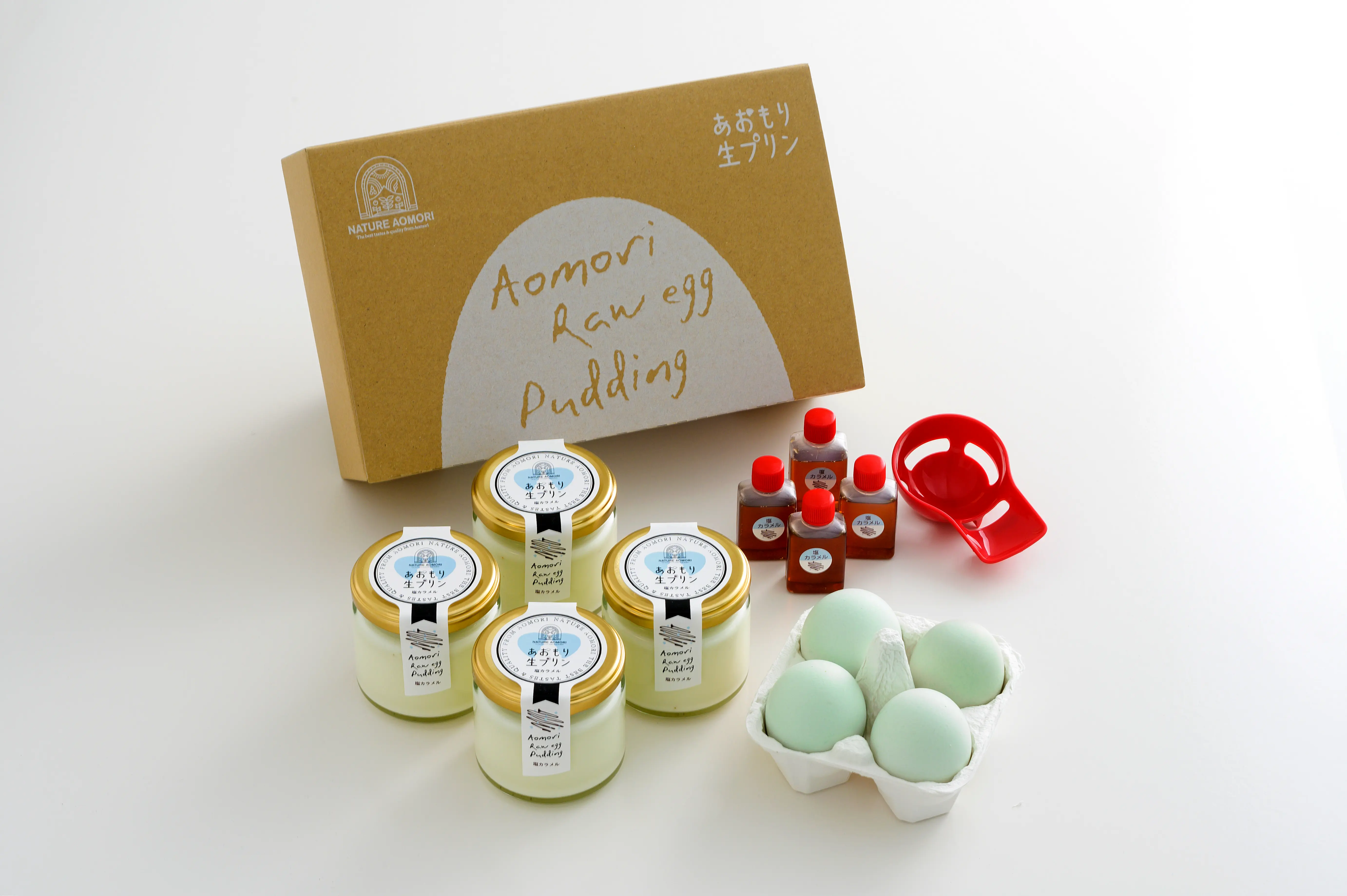 【ふるさと納税商品】あおもり生プリン（塩カラメル）4個セット_0