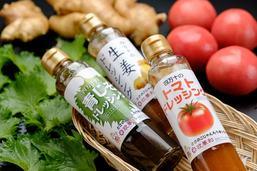 四万十ドレッシング 瓶入り 3種詰合せ_0