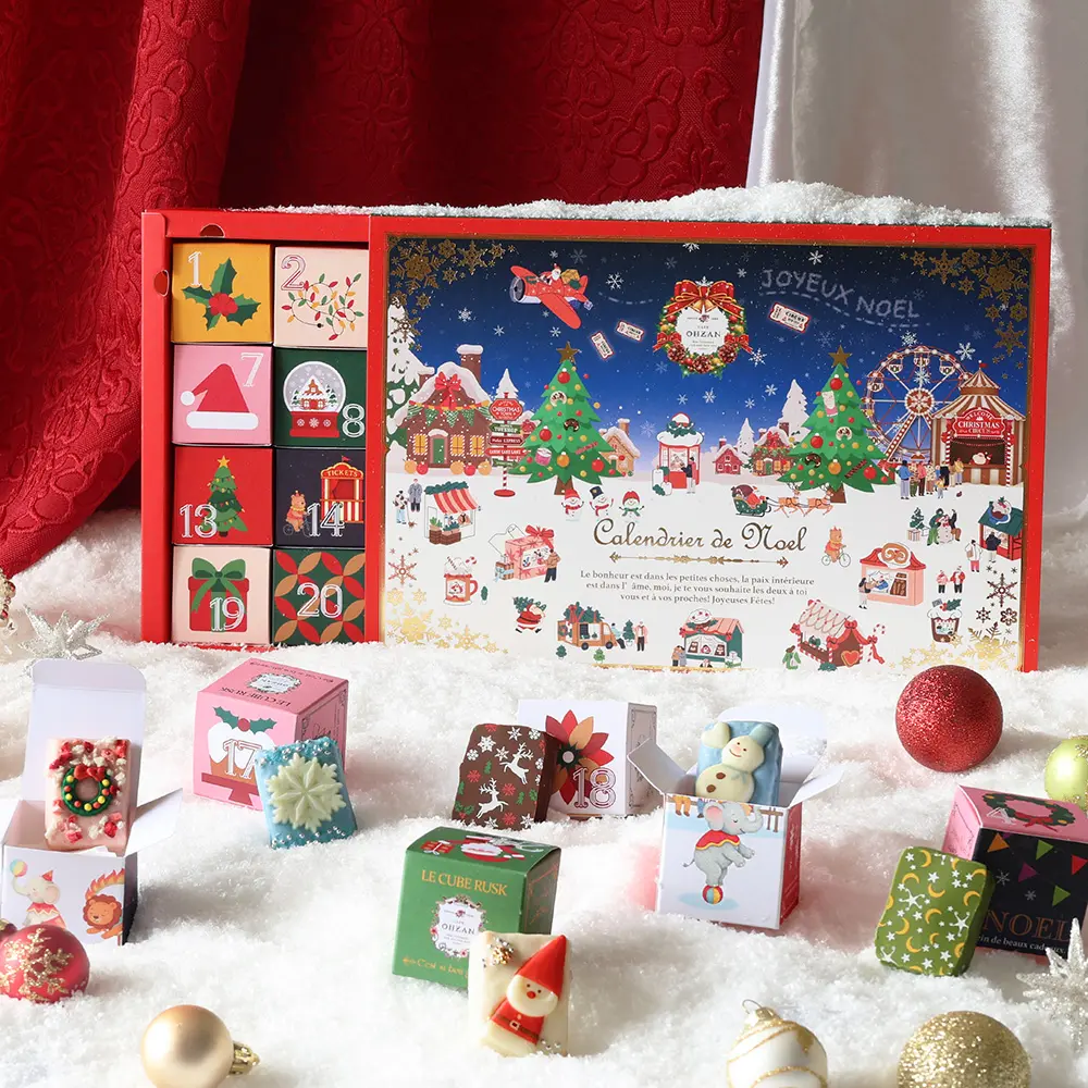 クリスマスカレンダー キューブラスク24個入_0