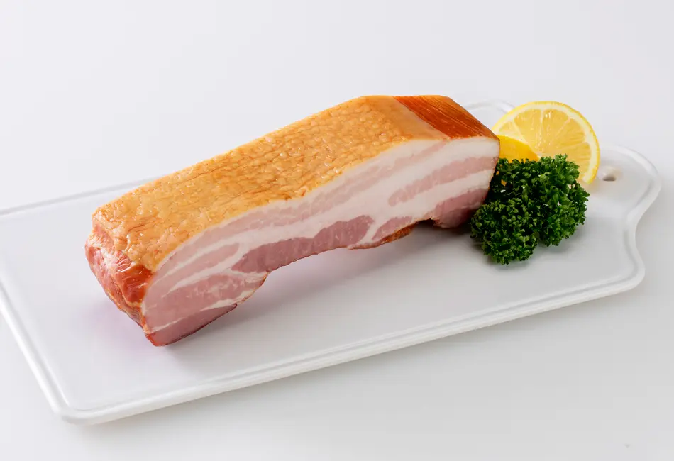 石狩川ベーコンブロック 300g_0