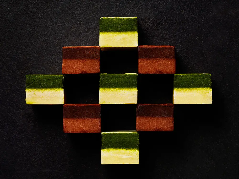 生チョコデュアルショコラ 9粒入 （抹茶とホワイトチョコ）_2