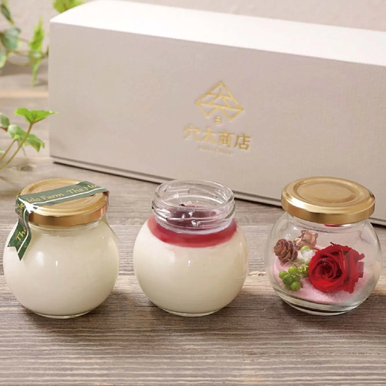 北の白いプリン「ノンノ」（プリン2個+お花）_0