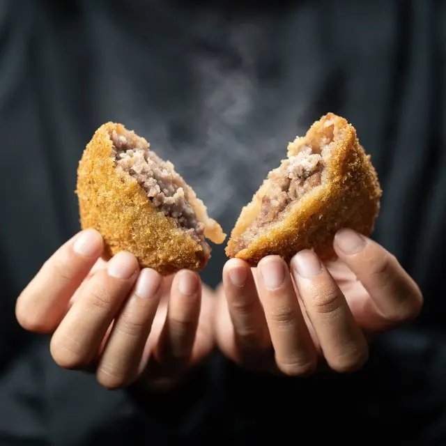 揚げてるミンチカツ_1