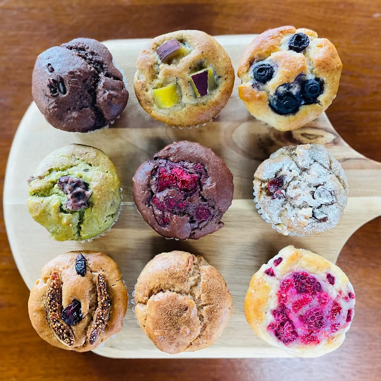 グルテンフリーヴィーガン 米粉・玄米マフィンセット（9個）_0