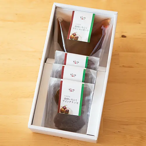 金時いちじくスイーツ　「ワインコンポート＆ワイングラッセ」セット_0