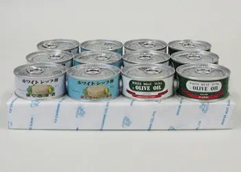 4種のツナ缶小型缶　12缶入_0