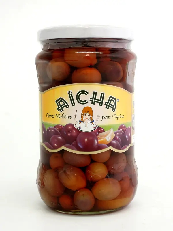 モロッコ産紫オリーブ（種付）塩漬レモン入り_0