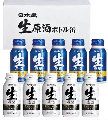 日本盛 生原酒 200mlボトル缶10本セット_0