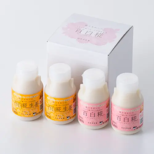 百白糀 4本セット（プレーン2本・生姜2本）_0