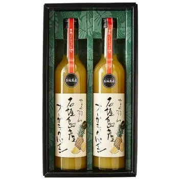 石垣島産プレミアム有機パイナップルジュース500ml×2本セット_2
