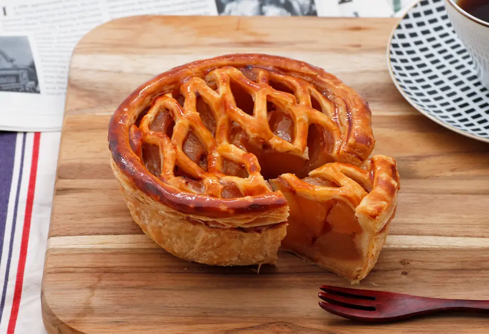 京都老舗喫茶のアップルパイ_0