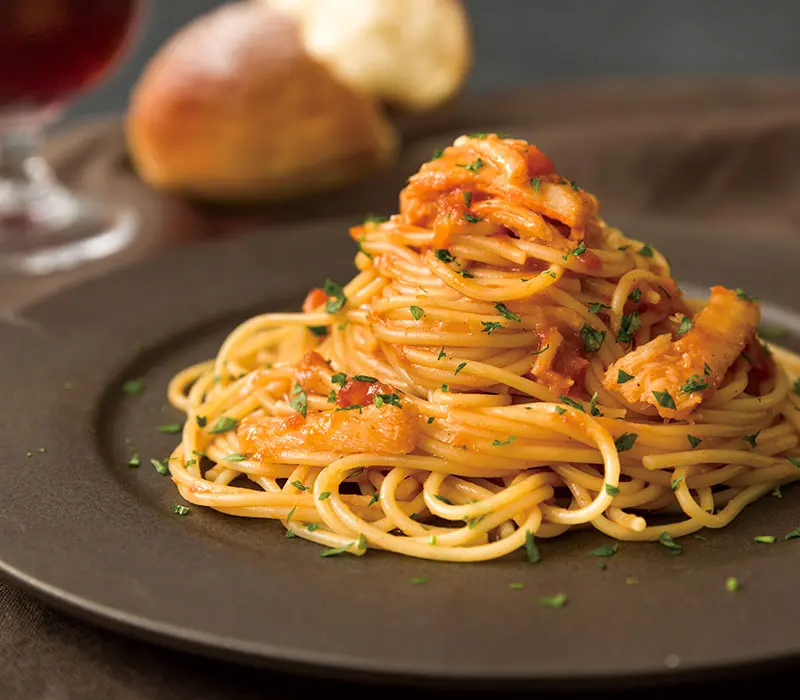 蟹と蟹みそのトマトソース_0