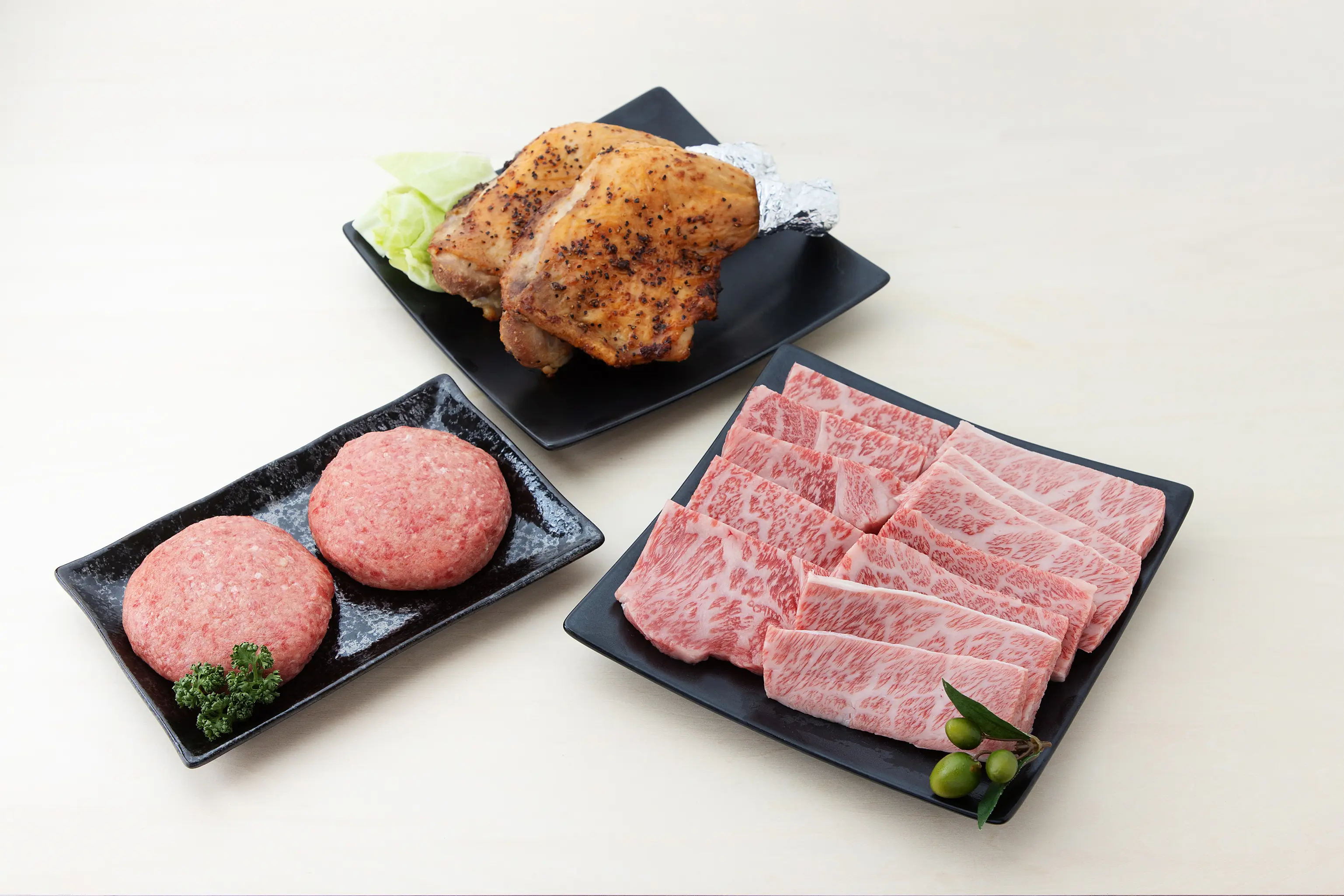 オリーブ牛ロース・カルピ 焼肉セット  2人前_0