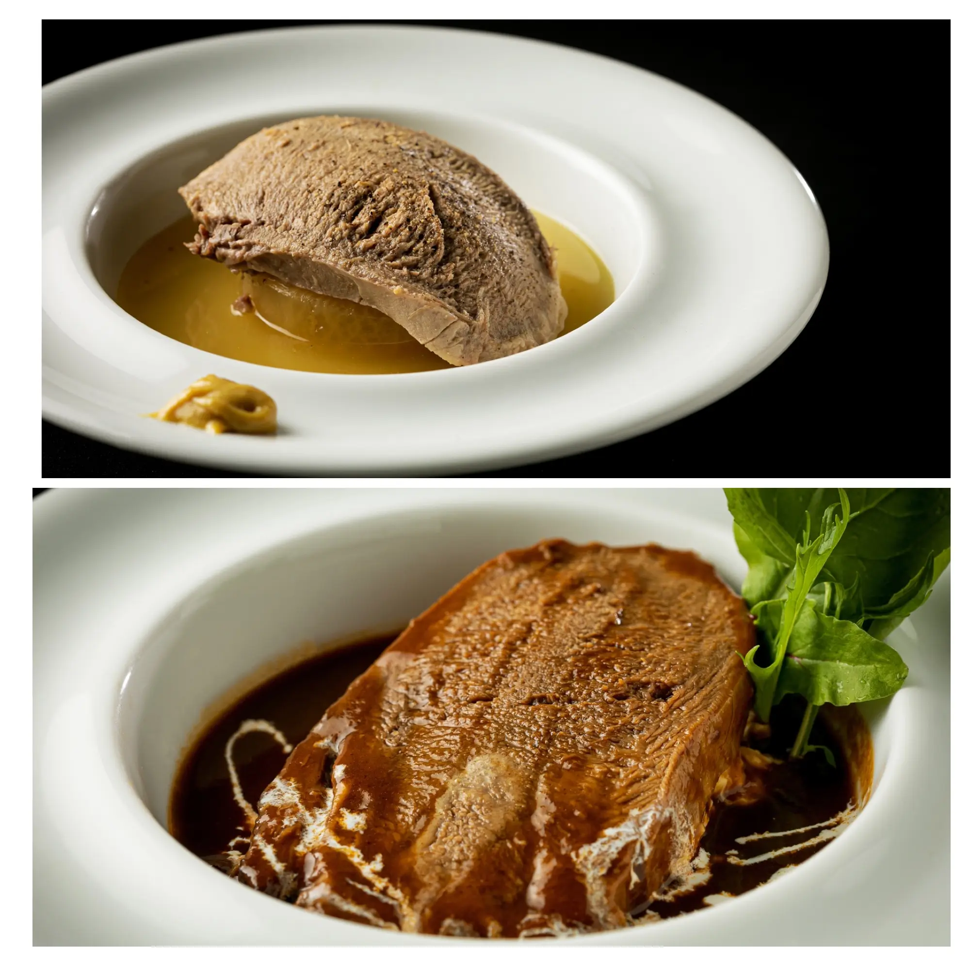 とろとろ牛タンシチュー2pcと茹で牛タン3pcのセット_0