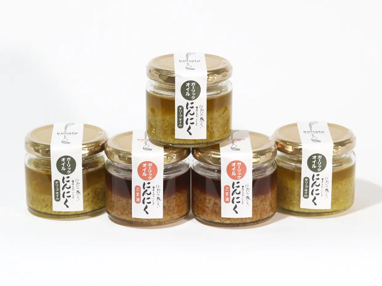 食べるにんにくオイル(オリーブオイル3＋ごま油2)5個セット_0