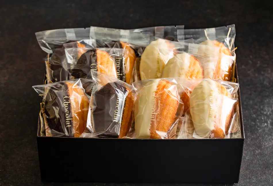 マドレーヌ オ ショコラ＆ブラン2種詰め合わせ（10個入り）_0