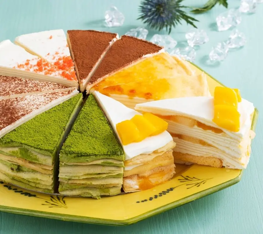 もっちり食感の手作りミルクレープ6種食べ比べセット12個入り 季節(マンゴー)限定入り_0