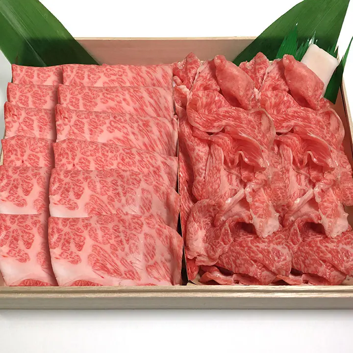 わりした付き 松阪牛肩ロースと切り落としの食べ比べセット_0