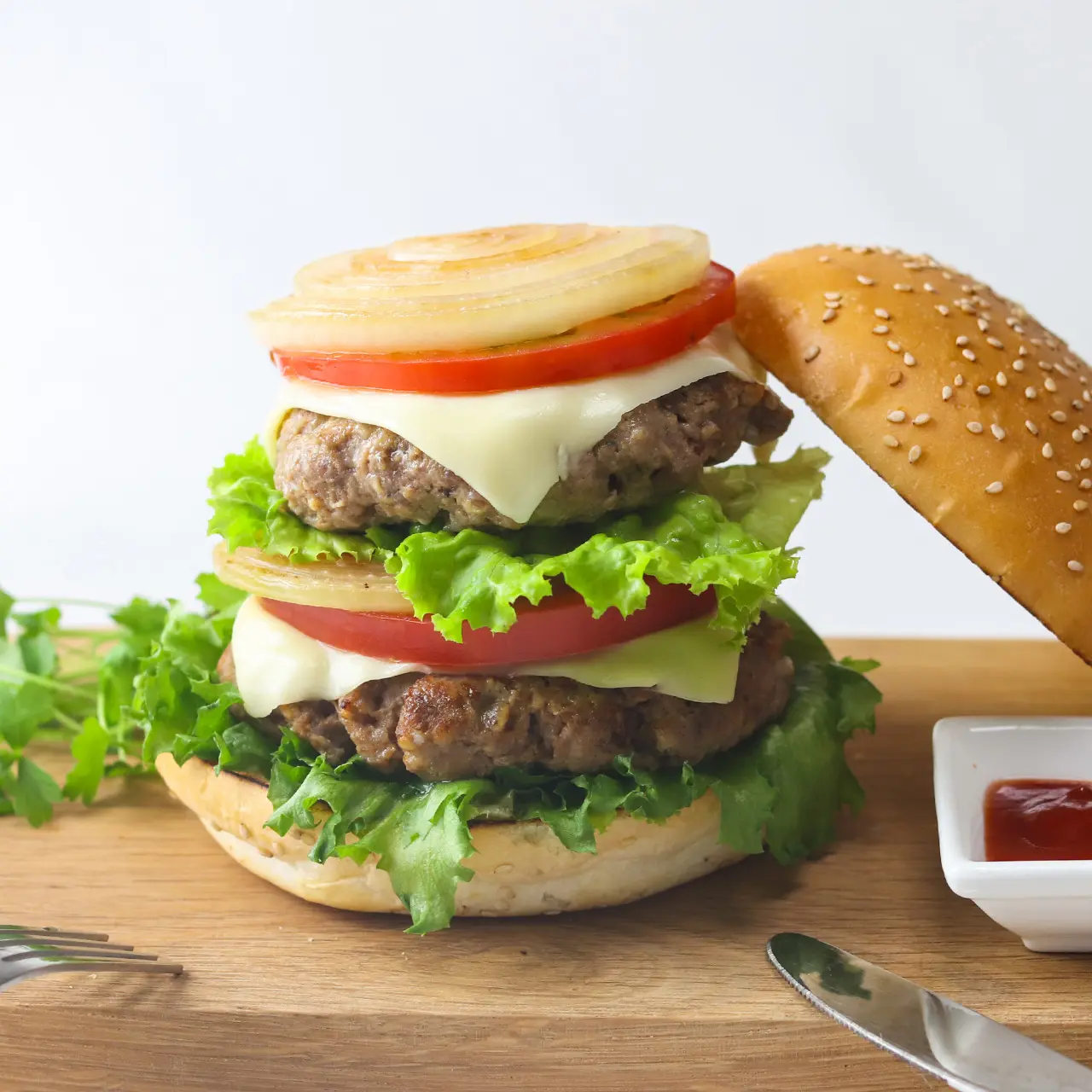 ハンバーガー3食セット (湯せんタイプパテ）_0