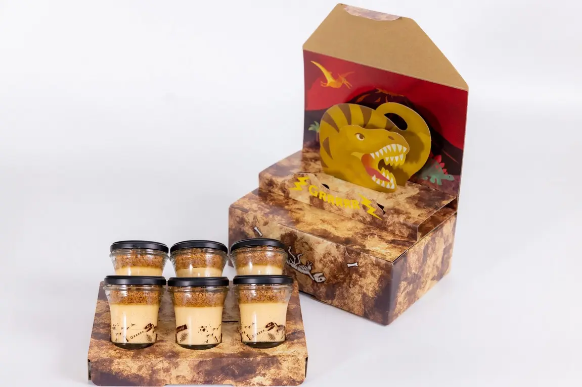 6個入り特製ギフトボックス（恐竜発掘プリン）_0