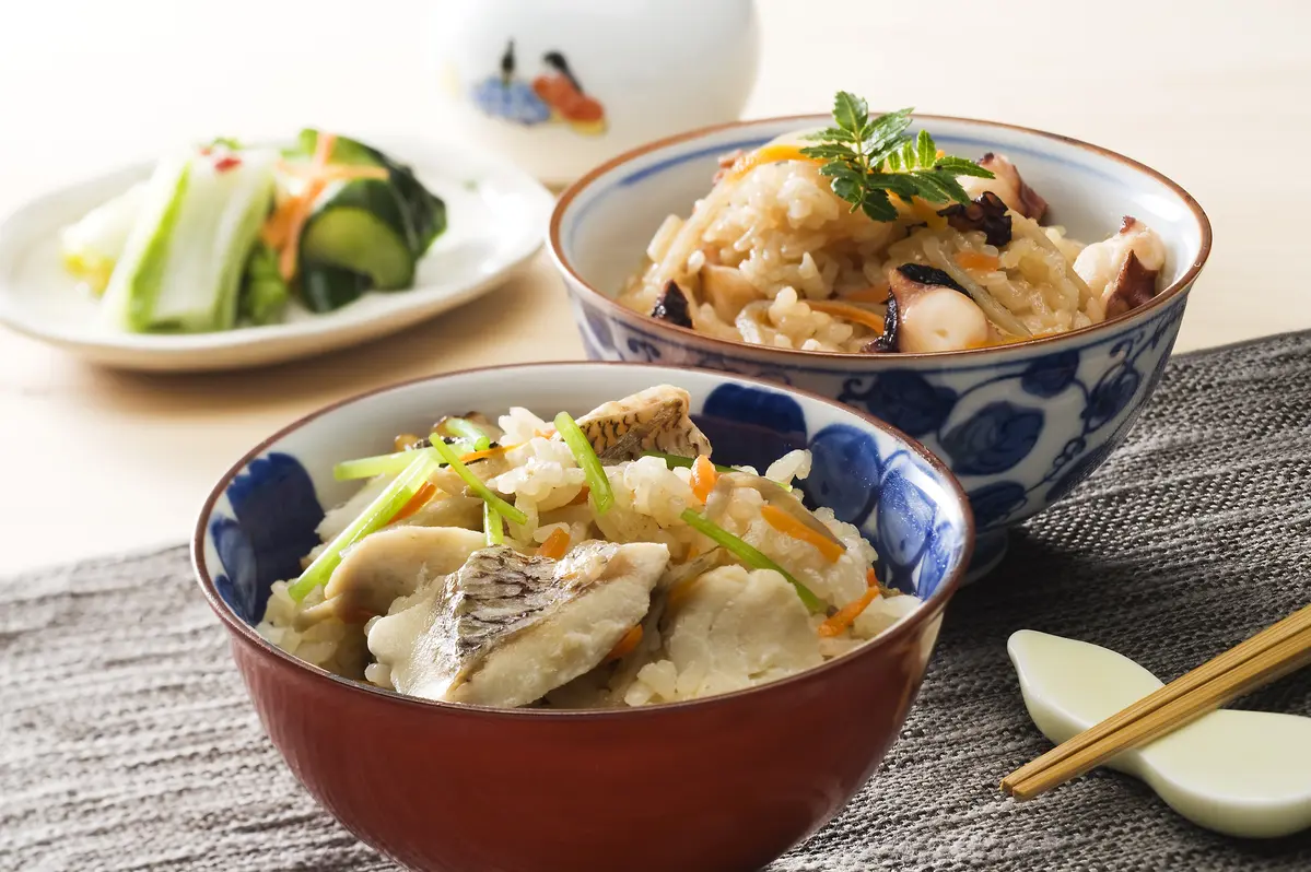 瀬戸内鯛飯・蛸飯セット 各２合_0