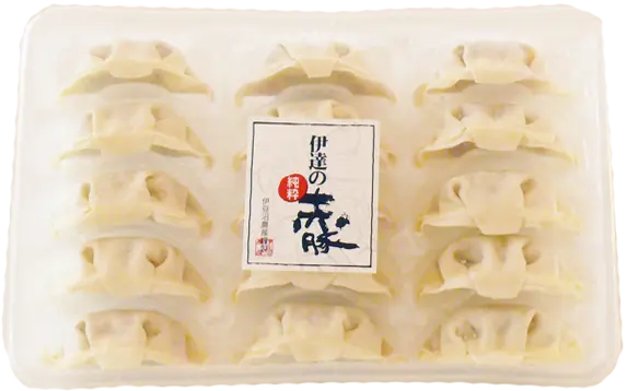 伊達の純粋赤豚 生餃子 15個入_0