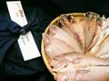 風呂敷包装 干物ギフトセット 彩(干物専門店　河野乾魚店)
