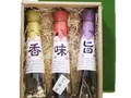 天然だし醤油のもと〈旨〉〈香〉〈味〉3本詰合せ(漬物、佃煮、手造り味噌　とべや)