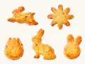 イースタークッキー（5種　各2枚入り）(ケーキハウスツマガリ)