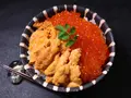 《2色海鮮丼》いくらたっぷり！無添加ウニ 350g(ざこばの朝市)