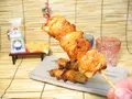 むね皮焼き鳥（5本入）（醤油ダレ）(水郷のとりやさん)