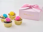 食べられるお花のカップケーキ（4個セット）